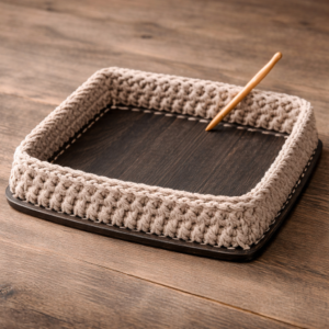 kare Örgü taban plakası mdf | Çanta duvar süsü punch sepet kapağı kasnak