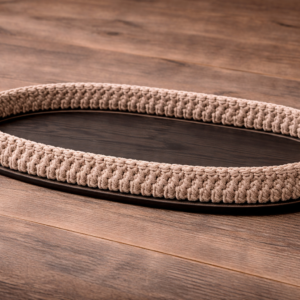 elips Örgü taban plakası mdf | Çanta duvar süsü punch sepet kapağı kasnak