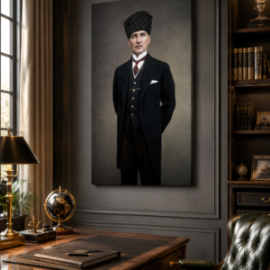 Atatürk Kanvas Tablo – Sanatsal Dekoratif Duvar Tablosu
